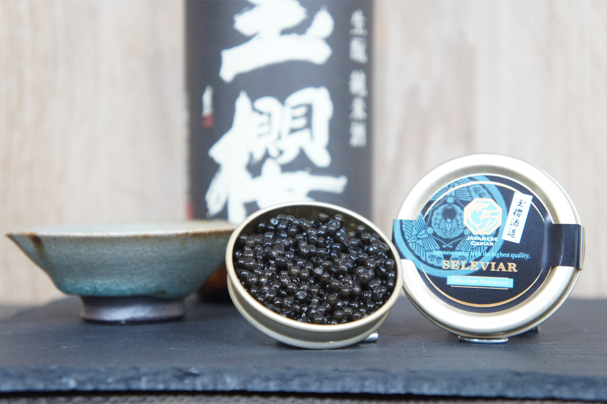 セレビア 島根県産 盃Sakazuki Caviar シベリアチョウザメのパッケージ写真