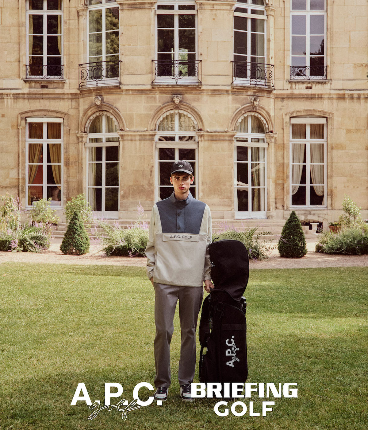 A.P.C. GOLFとBRIEFING GOLFのビジュアル